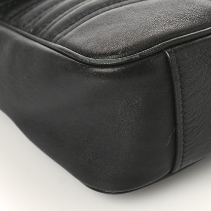 Gucci Calfskin Matelasse Medium GG Marmont Shoulder Bag Black 8 of 12