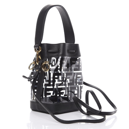 Fendi TPU FF Vitello Grace F is Fendi Mini Mon Tresor Bucket Bag Black 3 of 8