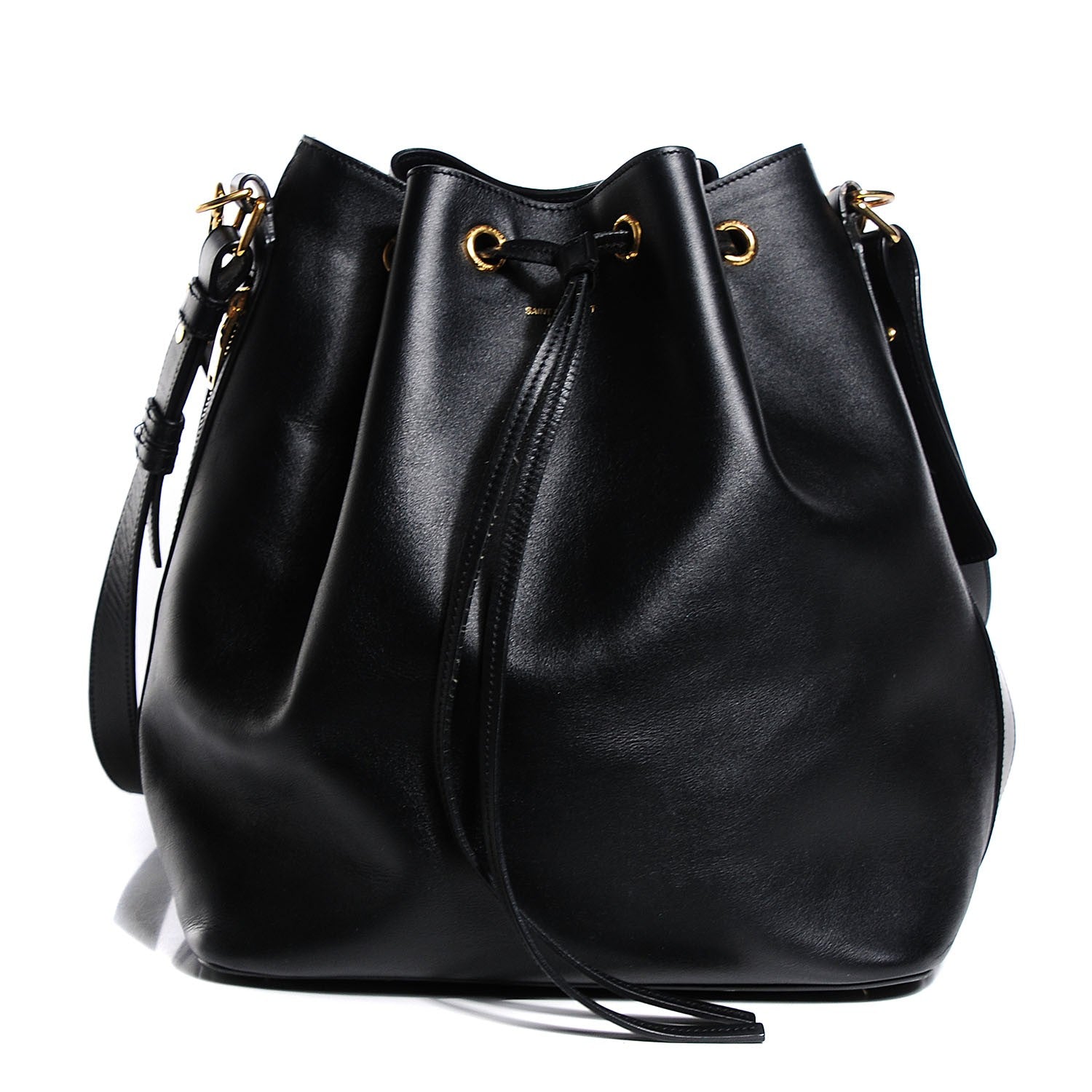 Saint Laurent Calfskin Large Emmanuelle Bucket Bag Black 1 of 7