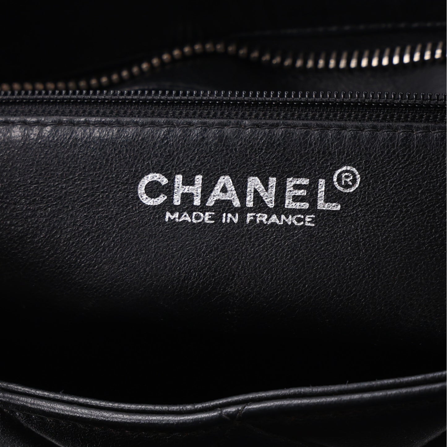 Lambskin Quilted Medallion Tote Black