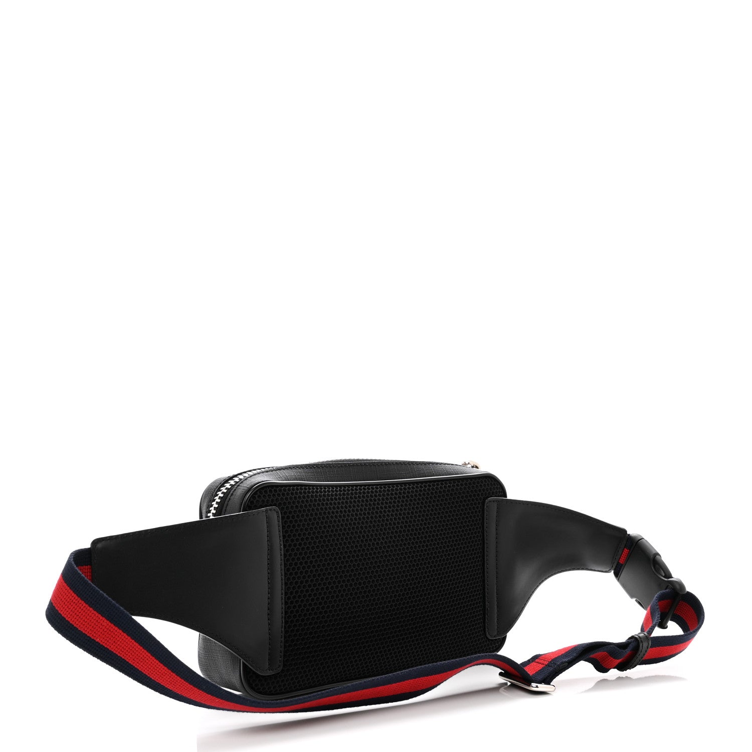 Gucci Soft GG Supreme Monogram Web Belt Bag Black Grey 2 of 8