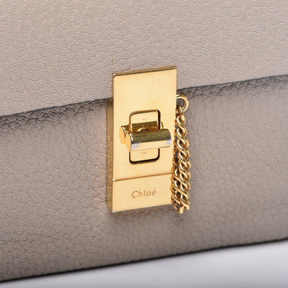 Chloe Grained Lambskin Drew Square Wallet Motty Grey 8 of 8