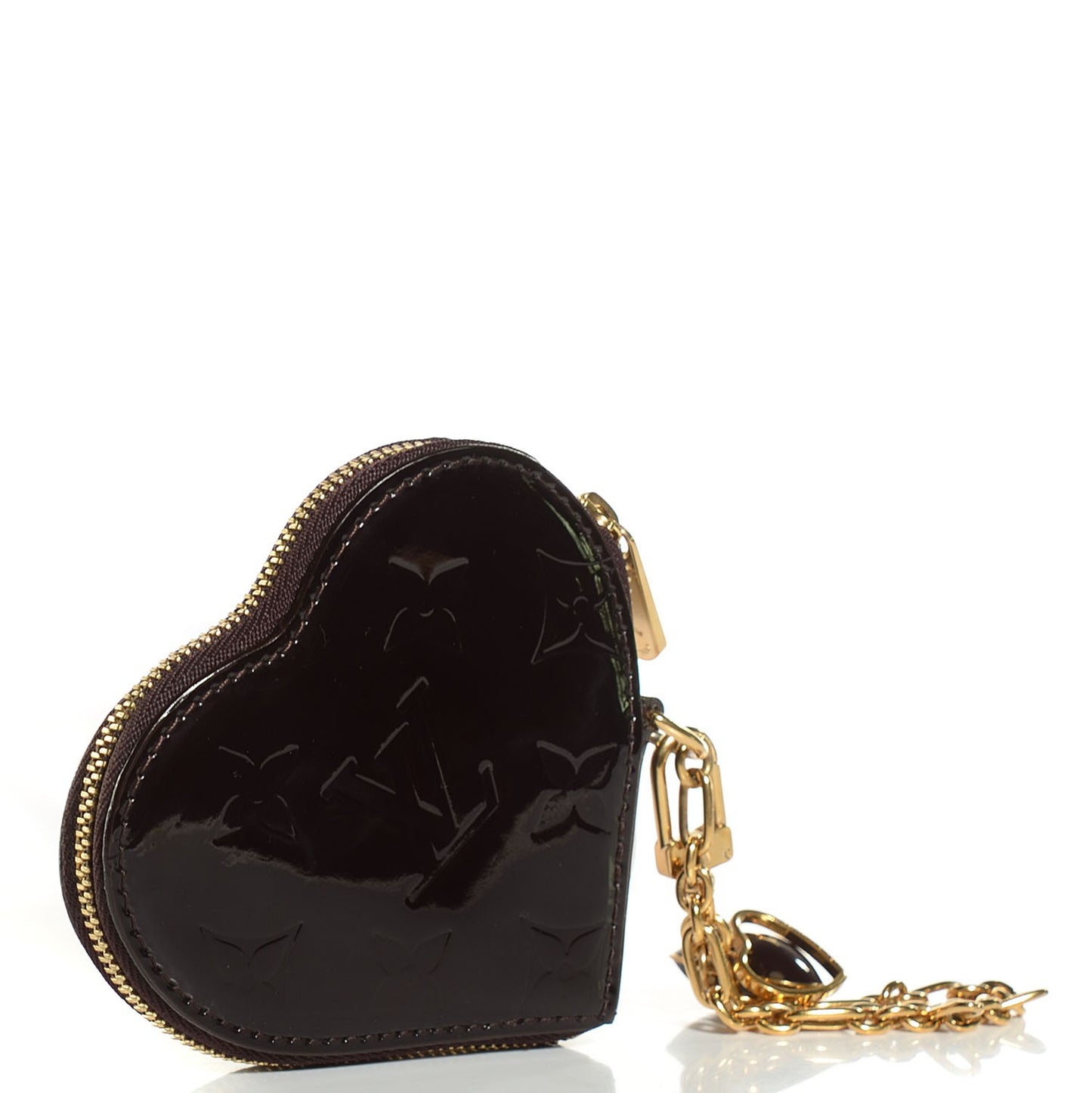 Vernis Heart Coin Purse Amarante
