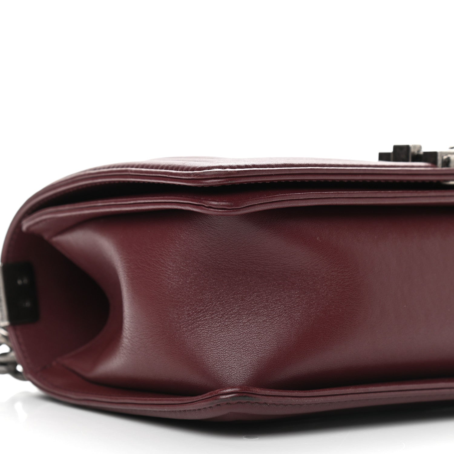 Chanel Calfskin Horizontal Quilted Medium Boy Flap Burgundy 7 of 10