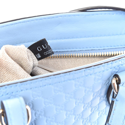 Gucci Microguccissima Small Bree Tote Mineral Blue 10 of 11