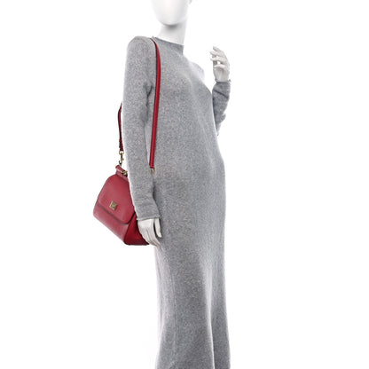 Dolce & Gabbana Dauphine Medium Miss Sicily Satchel Dark Red 3 of 8