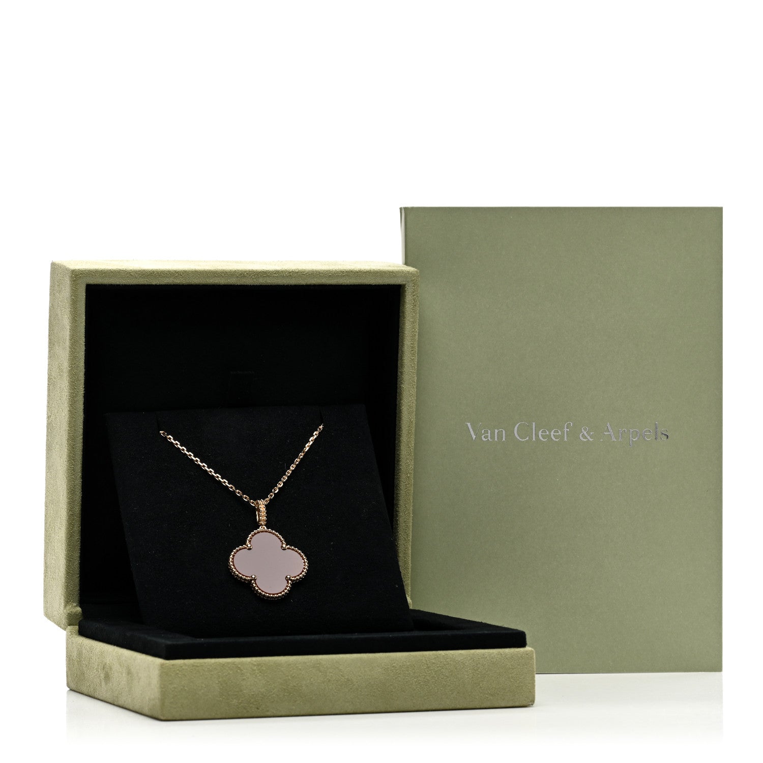 Van Cleef & Arpels 18K Yellow Gold Carnelian Magic Alhambra Long Necklace 6 of 6