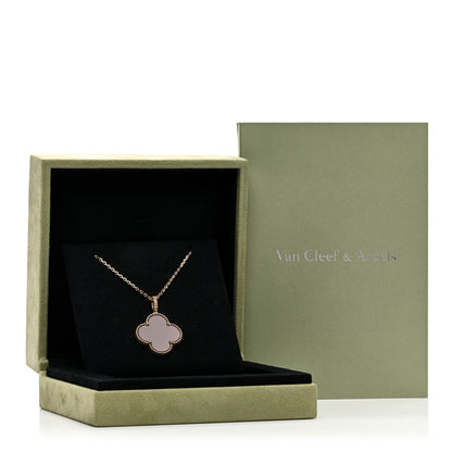 Van Cleef & Arpels 18K Yellow Gold Carnelian Magic Alhambra Long Necklace 6 of 6
