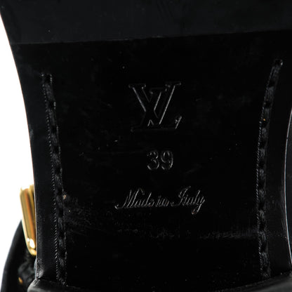 Louis Vuitton Monogram Embossed Calf Rebellion Half Boots 39 Black 6 of 8