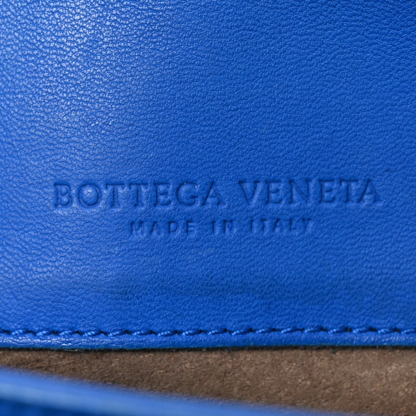 Nappa Intrecciato Medium Olimpia Shoulder Bag Blue
