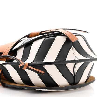 Loewe Calfskin Marine Stripe Small Gate Crossbody Bag Tan 8 of 9