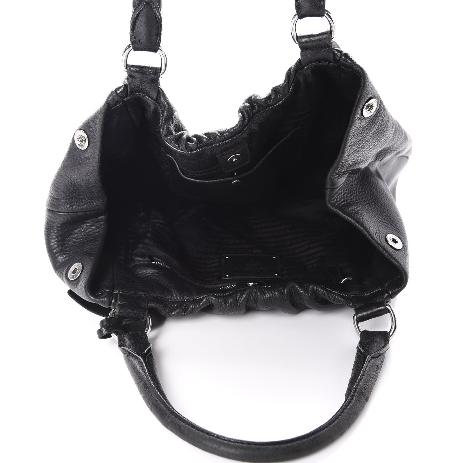 Prada Cervo Antik Bauletto Black 5 of 10