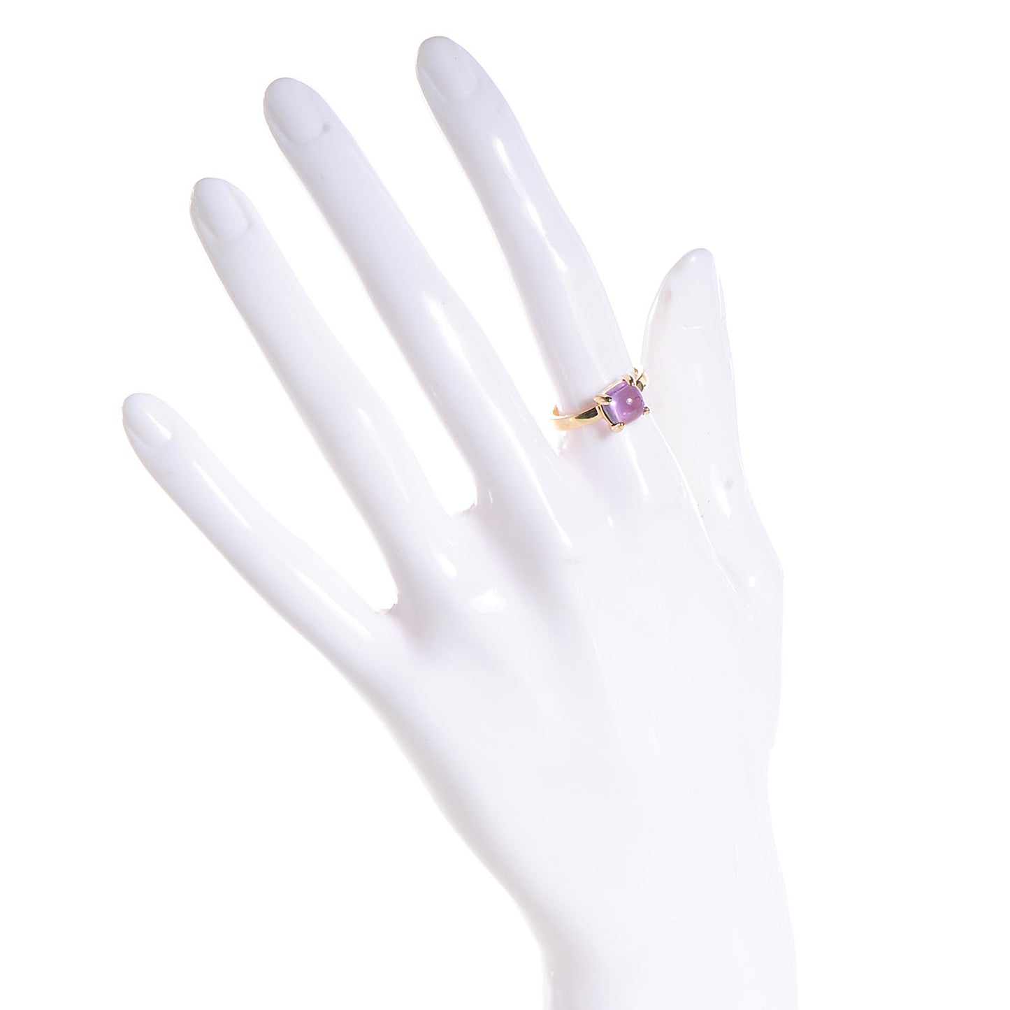 18K Yellow Gold Amethyst 7mm Paloma Picasso Sugar Stacks Ring 6
