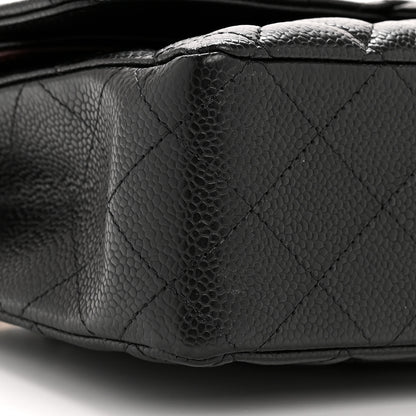 Chanel Caviar Quilted Medium Double Flap Black 9 of 13