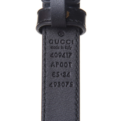 Gucci Calfskin Double G 20mm Belt 85 34 Black 3 of 4