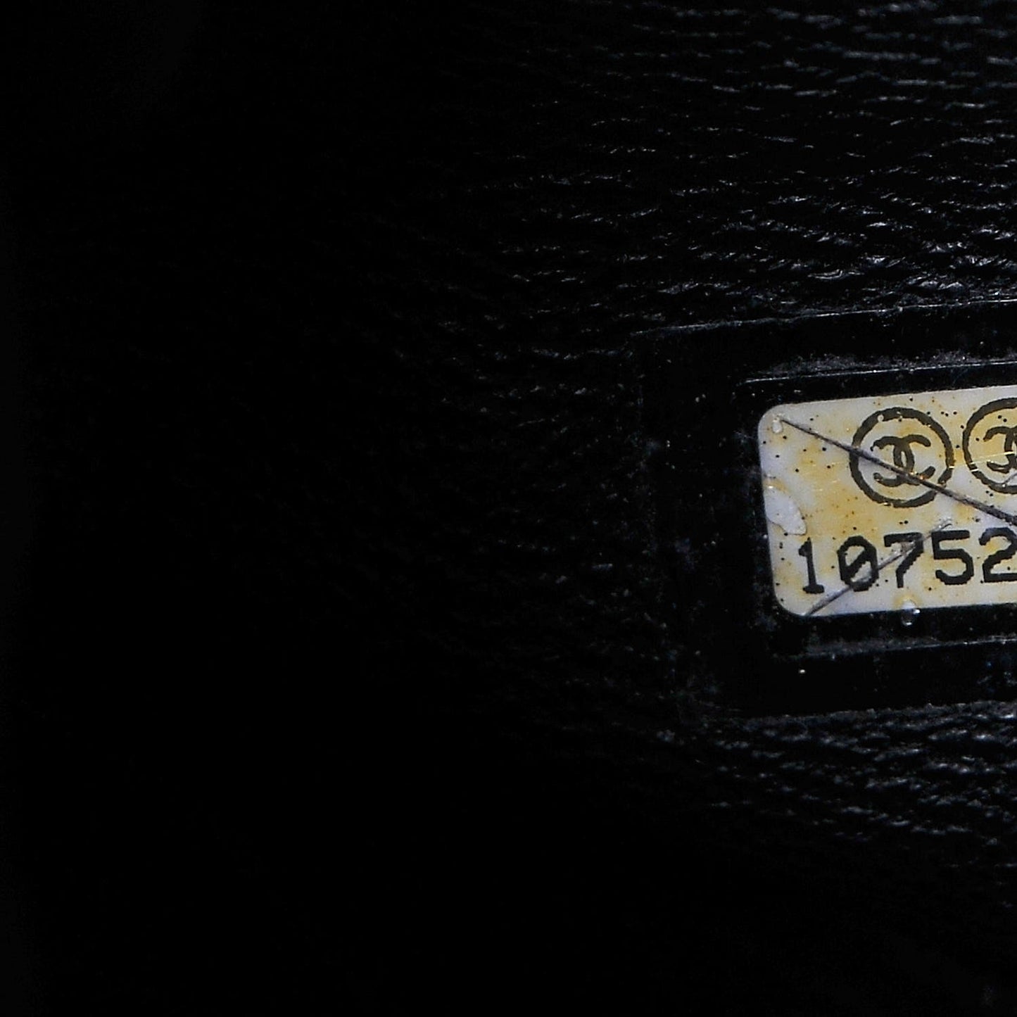 Metallic Goatskin Large Luxe Ligne Bowler Black