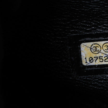 Chanel Metallic Goatskin Large Luxe Ligne Bowler Black 7 of 8