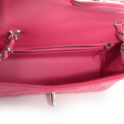 Chanel Lambskin Quilted Mini Flap Dark Pink 6 of 9