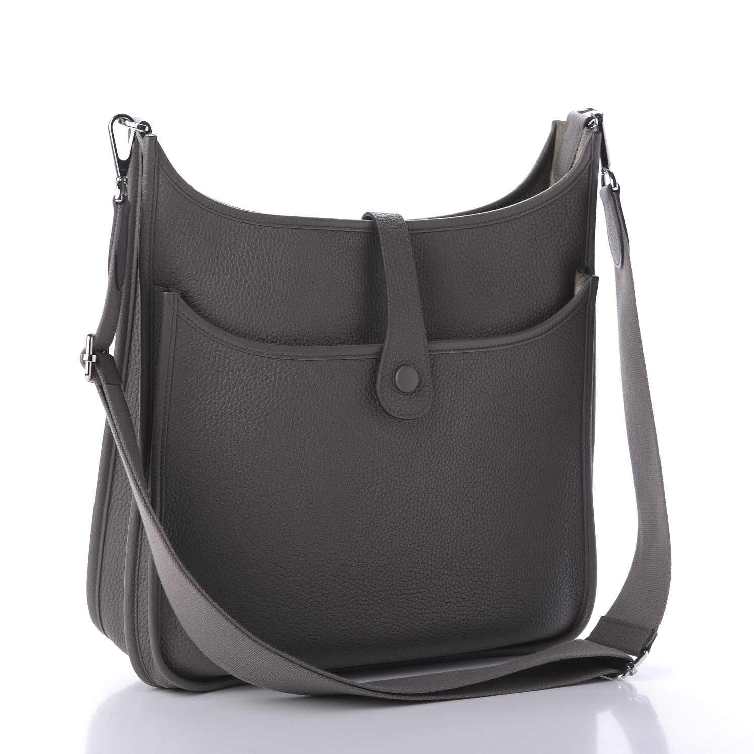 Hermes Taurillon Clemence Evelyne III GM Etain 3 of 9