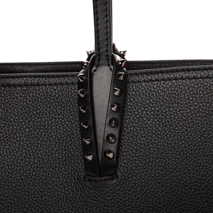 Christian Louboutin Calfskin Spikes Small East West Cabata Tote Black 12 of 12