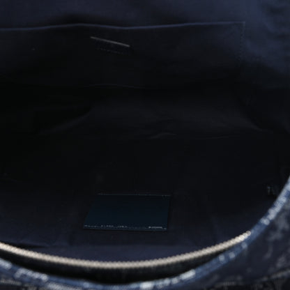 Gucci Denim Monogram Camouflage Large Backpack Blue 4 of 9