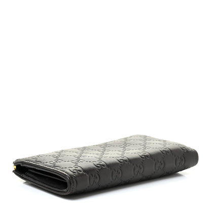 Gucci Guccissima Vitello Tender Donna Long Wallet Testa di Moro 4 of 17