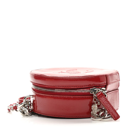 Chanel Patent Round As Earth Evening Bag Red 7 of 21