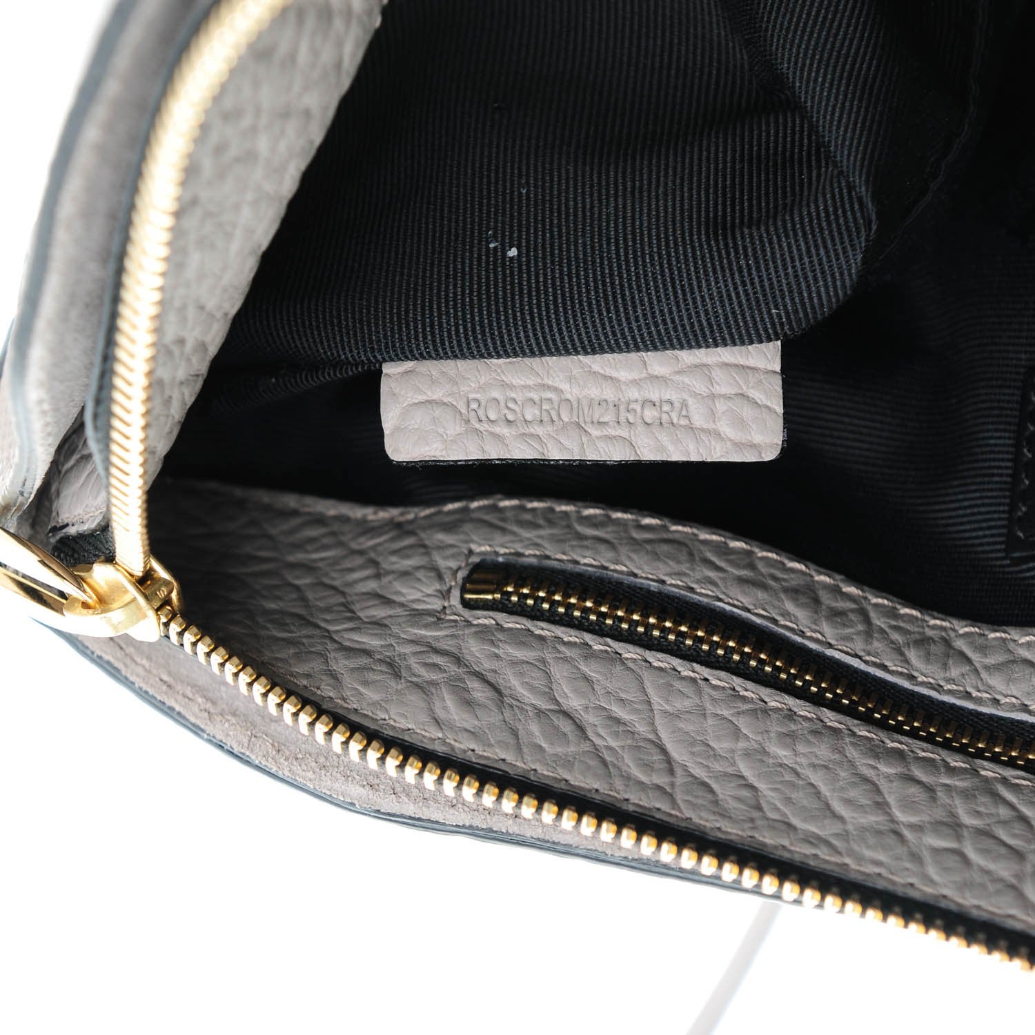 Burberry Signature Grain Calfskin Check Embossed Small Chichester Crossbody Clutch Bag Pale Grey 7 of 7