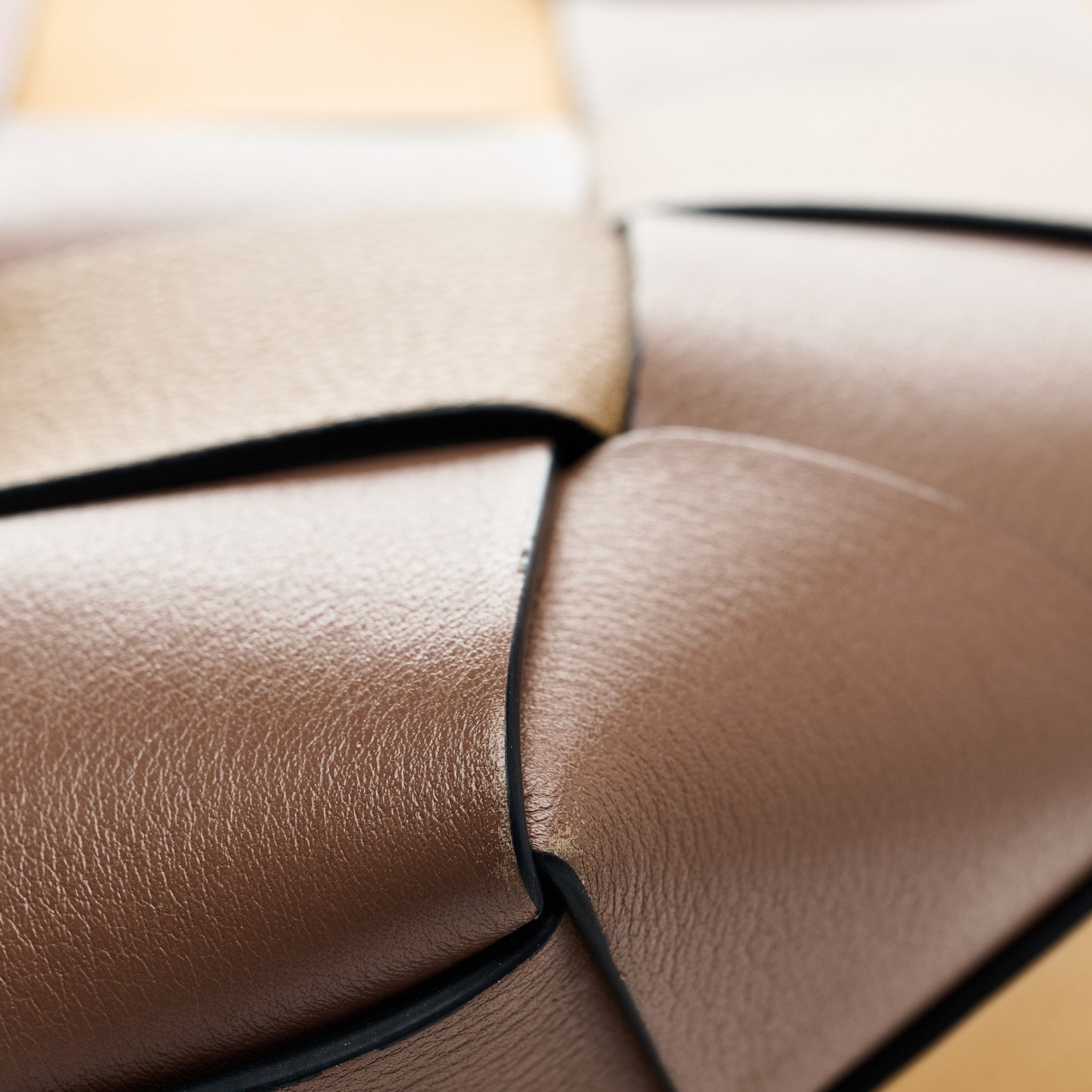 Loewe Calfskin Small Woven Basket Surplus Bag Hazelnut Camel 10 of 12