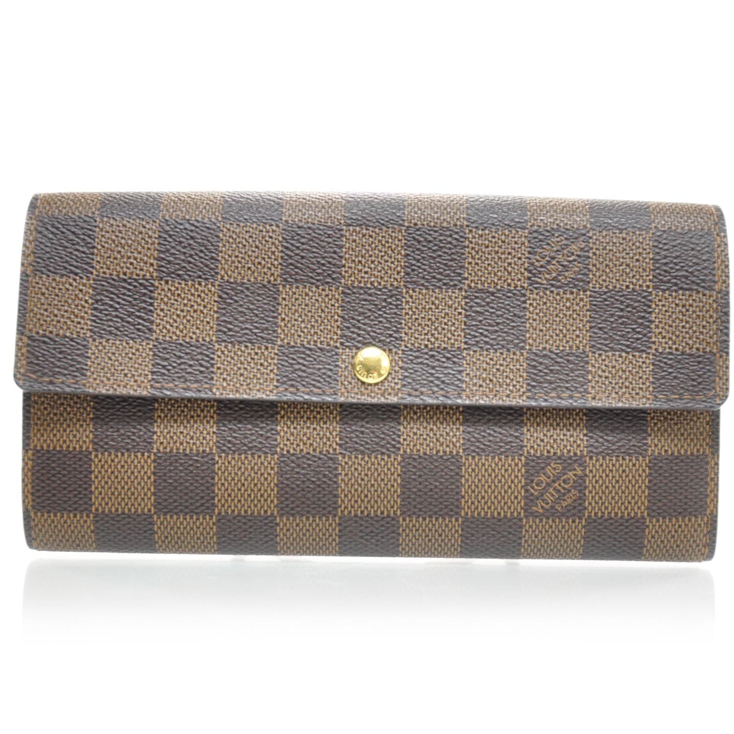 Louis Vuitton Damier Ebene Sarah Wallet 1 of 7
