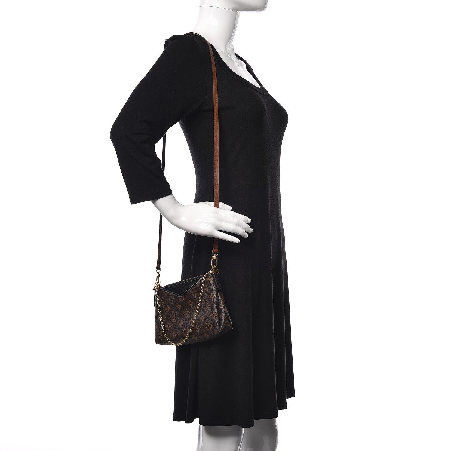Louis Vuitton Monogram Pallas Clutch Black 2 of 11