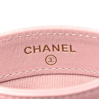 Chanel Caviar Quilted Studded CC Card Holder Light Pink 6 of 8