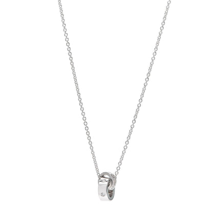 Bulgari 18K White Gold Diamond BVLGARI BVLGARI Link Pendant Necklace 1 of 7