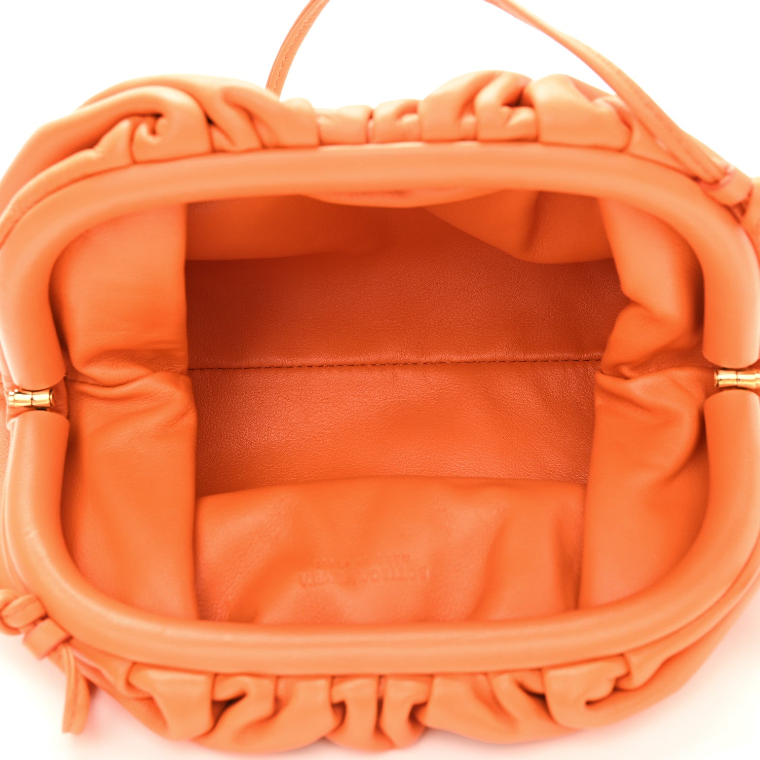 Bottega Veneta Butter Calfskin The Mini Pouch Light Orange 5 of 9