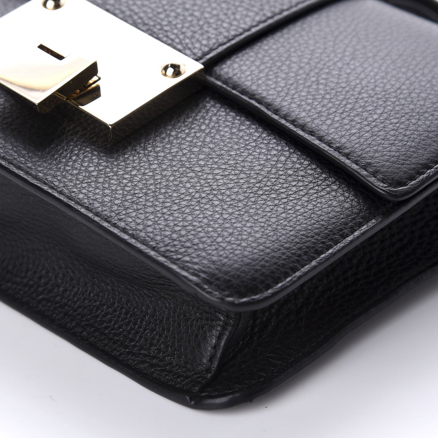 Jimmy Choo Grainy Pebbled Rebel Crossbody Bag Black 7 of 9