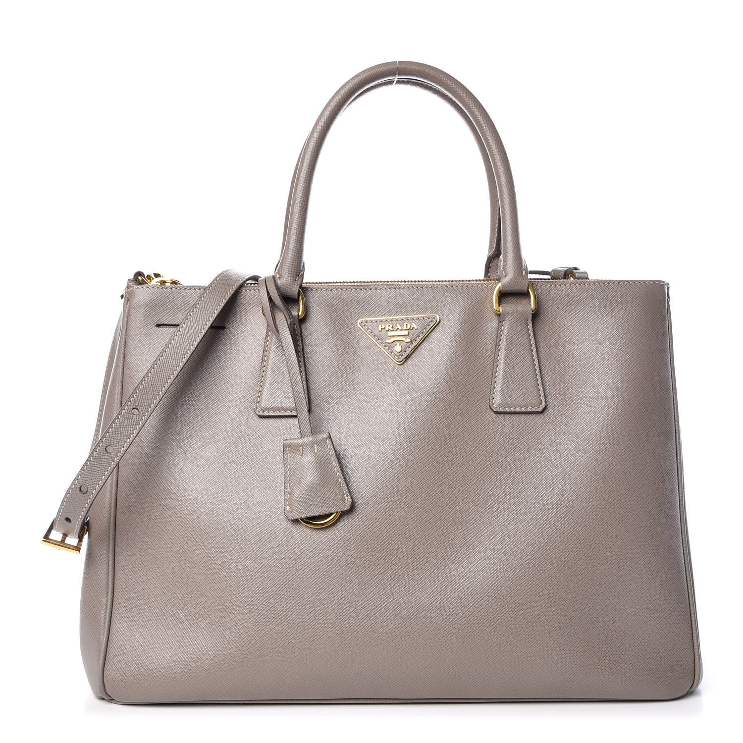Prada Saffiano Large Galleria Double Zip Tote Argilla 1 of 14