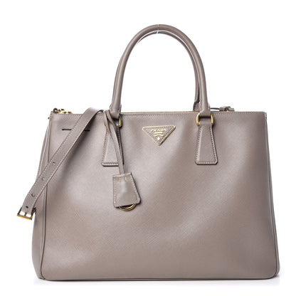 Prada Saffiano Large Galleria Double Zip Tote Argilla 1 of 14