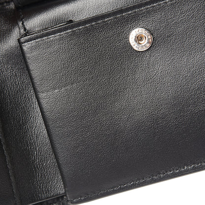 Saint Laurent Calfskin Star Print Bi-Fold Wallet Black 8 of 12