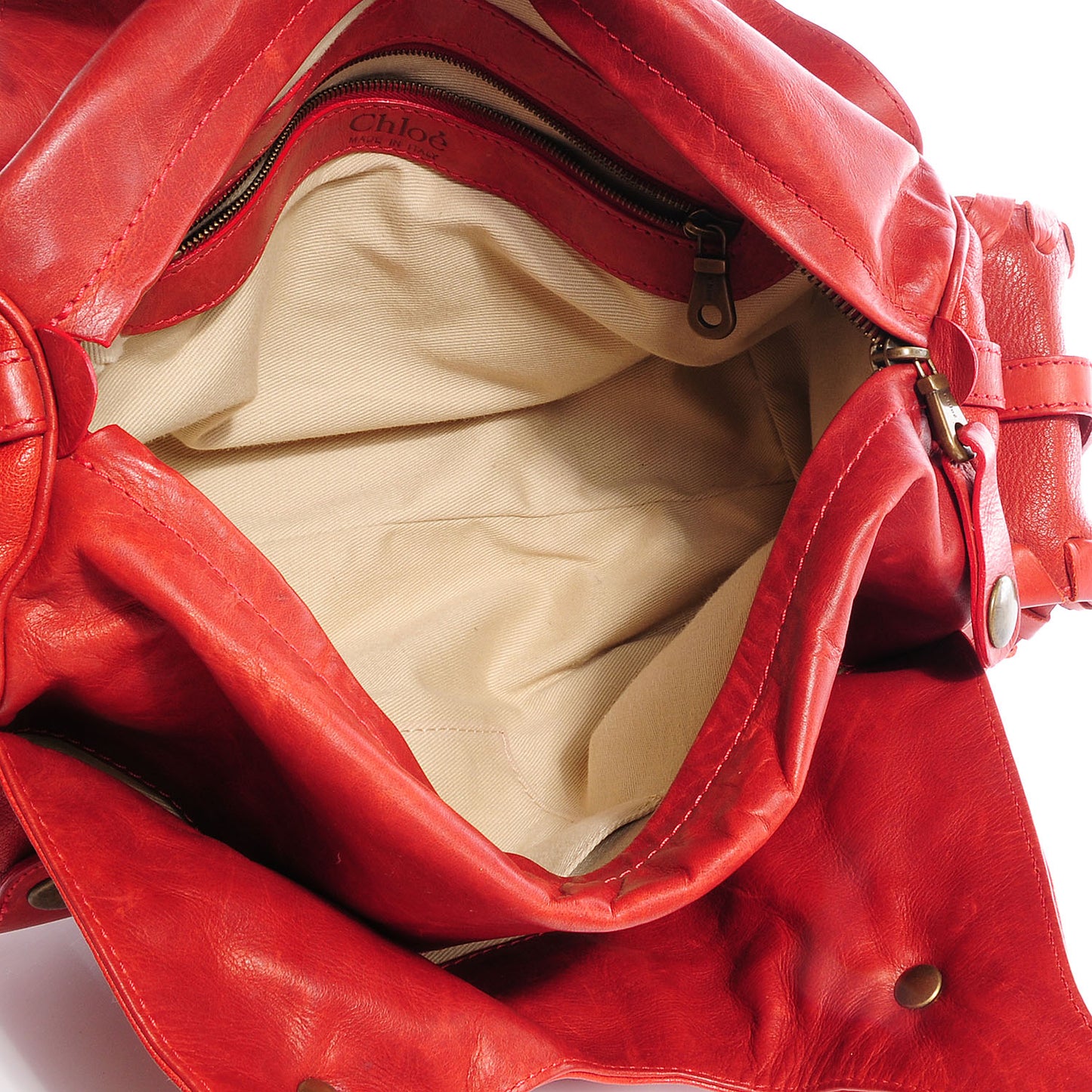 Calfskin Silverado Shoulder Bag Red