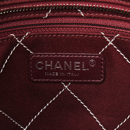Chanel Grained Calfskin Quilted Small Daily Shopping Tote Light Grey 5 of 11