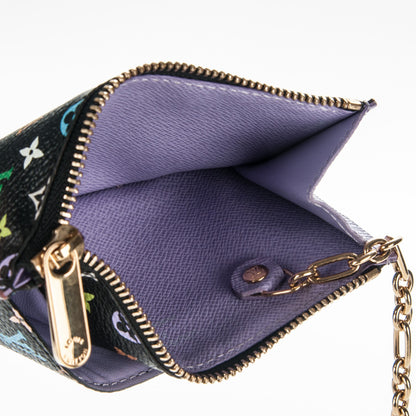 Louis Vuitton Monogram Multicolor Key Pouch Black Violet 5 of 7