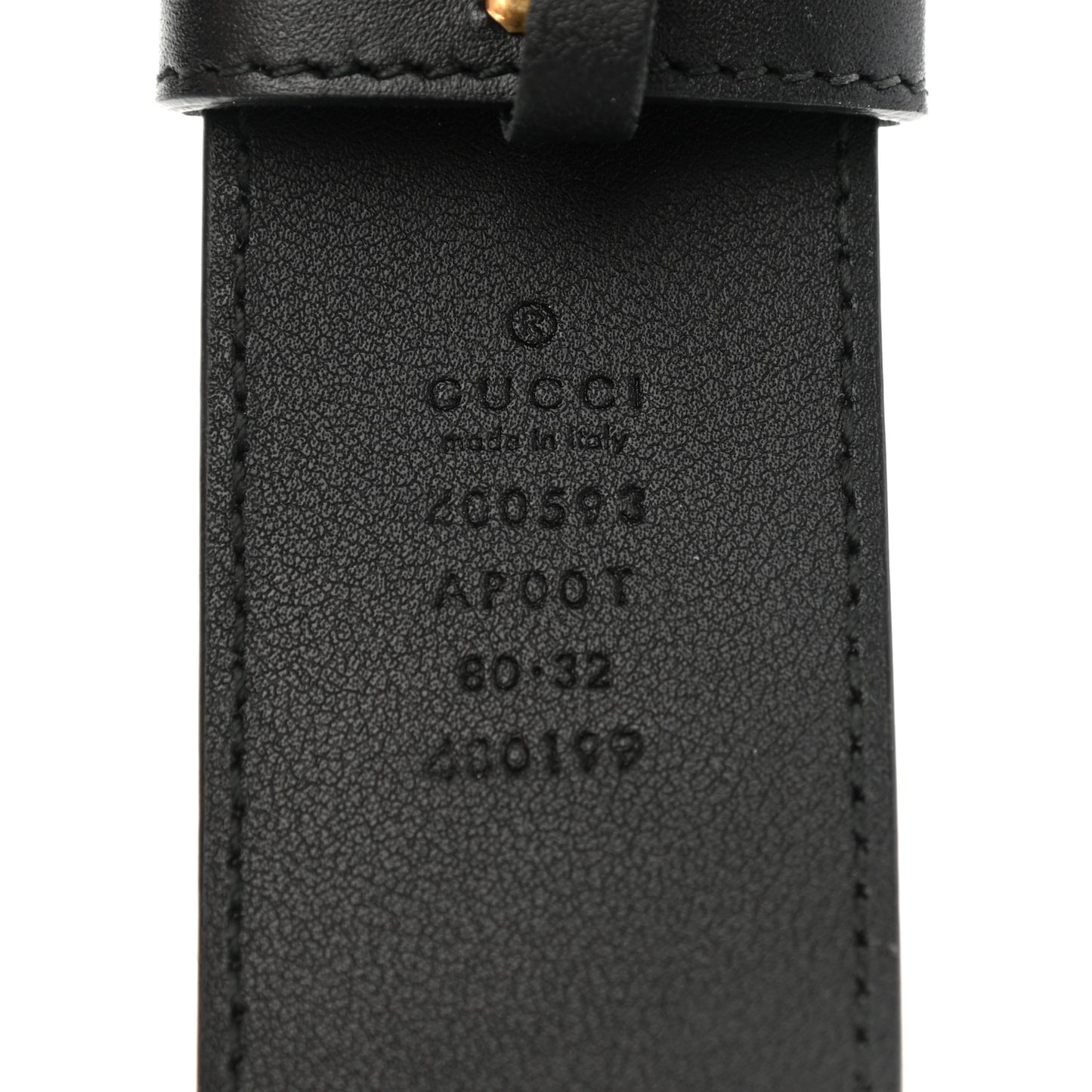 Calfskin Double G 40mm Belt 80 32 Black