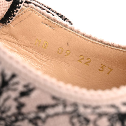 Christian Dior Canvas Embroidered Jardin Botanique J'Adoir Slingback 100mm Pumps 37 Black Nude 9 of 10