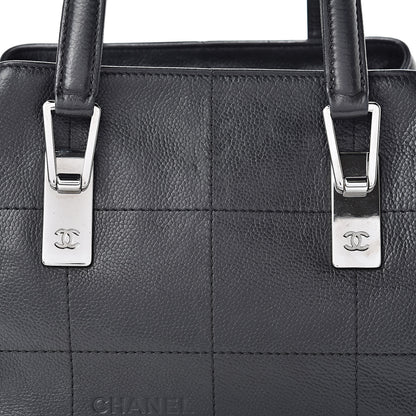 Chanel Caviar Square Stitched Medium Tote Black 8 of 12