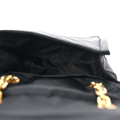 Prada Tessuto Nylon Chain Flap Shoulder Bag Black 5 of 10