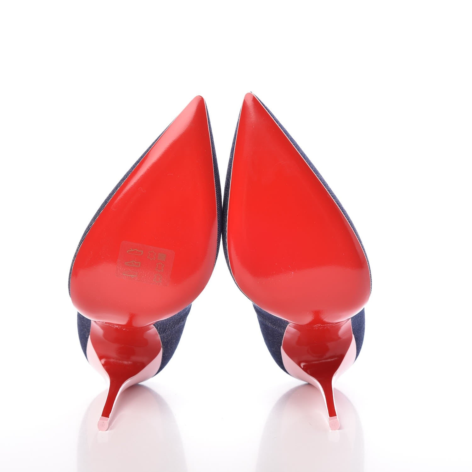 Christian Louboutin Denim Jazz Calf So Kate 120 Pumps 37.5 Blue Pompadour 5 of 9