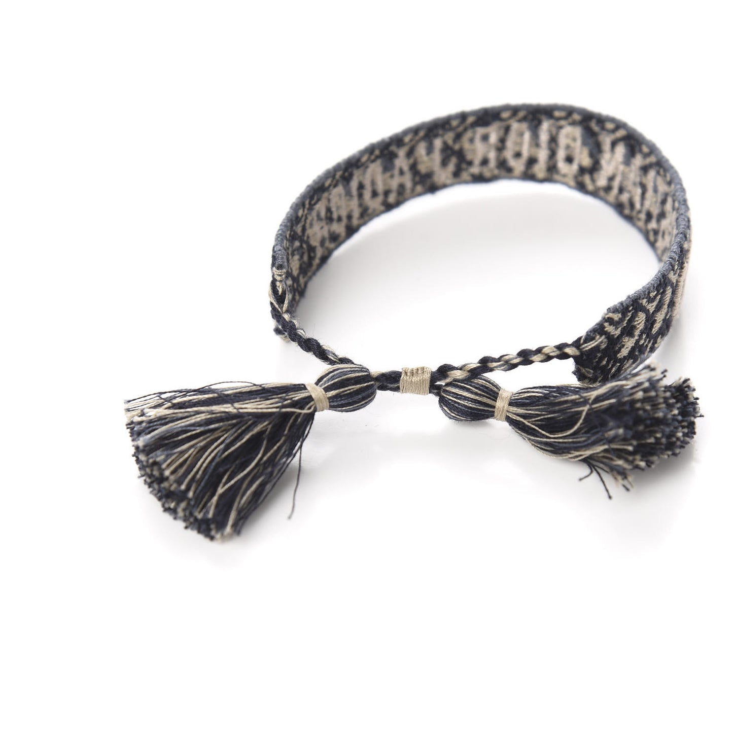 Woven Cotton J'Adior Friendship Bracelet Set Navy