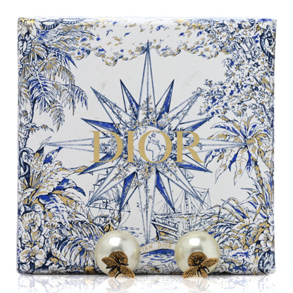 Christian Dior Pearl Tribales Bee Earrings Gold 5 of 5