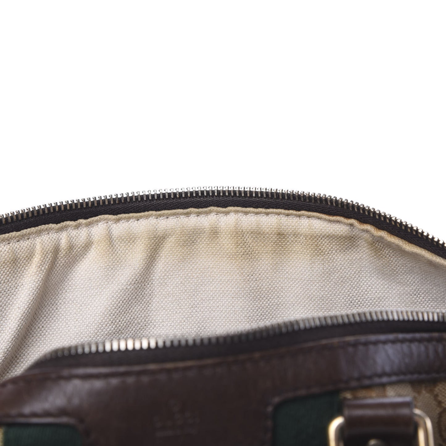 Monogram Vintage Web Medium Boston Dark Brown