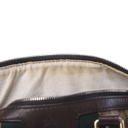 Gucci Monogram Vintage Web Medium Boston Dark Brown 15 of 23